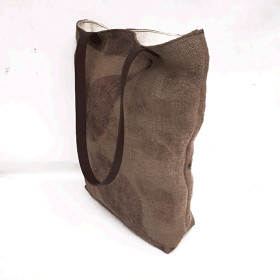 Tote bag de yute con Ecoprint